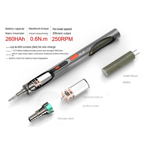 Creation Space Rechargeable Mini Electric Screwdriver - CS0802A