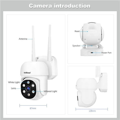 4-Channel Wireless CCTV System with 10.1″ LCD Monitor & Two-Way Audio (New Model)
