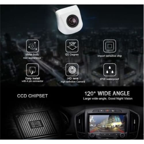 Universal Car Rear View Camera (Silver Colour)
