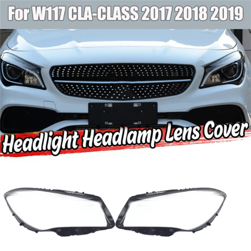 Mercedes Benz CLA W117 17-20 Headlight Replacement Lens WITH LOGO A1179068900DDZ - Left Side