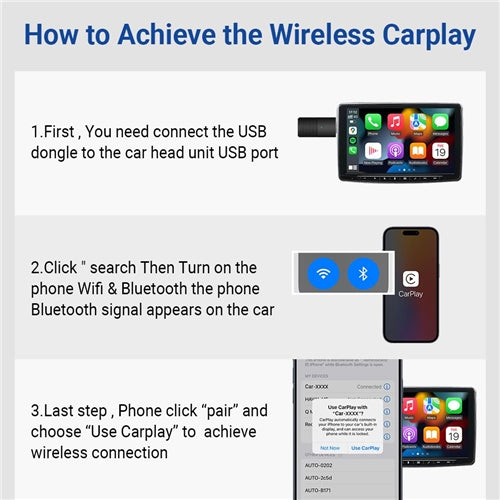 Mini Wireless Apple Carplay USB Adapter