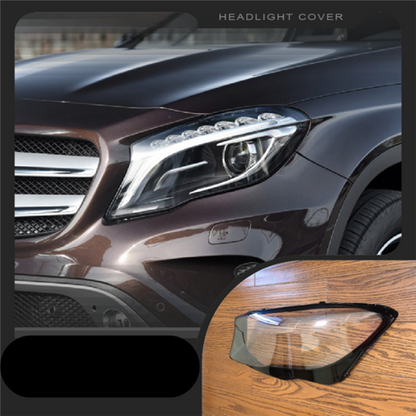 Mercedes Benz W156 GLA Headlight Replacement Lens WITH LOGO A1569063100 - Left Side