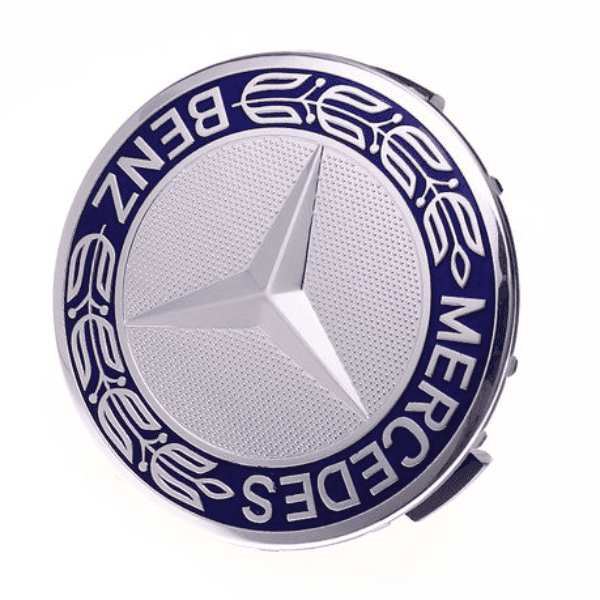 Mercedes Centre Wheel Hub Cap 75mm - Single Dark Blue