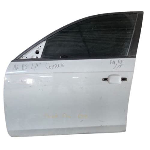 Audi A4 B8 LF Door Assembly Complete – Mirror, Handle &amp; Speaker Missing