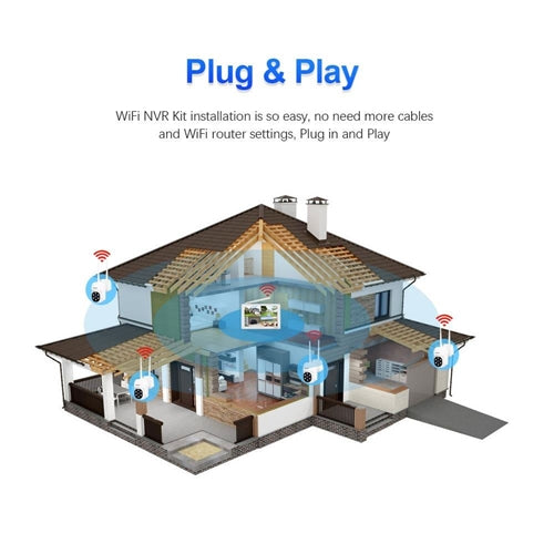 4-Channel Wireless CCTV System with 10.1″ LCD Monitor & Two-Way Audio (New Model)