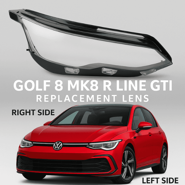 Golf 8 GTI Headlight Replacement Lens - Left Side