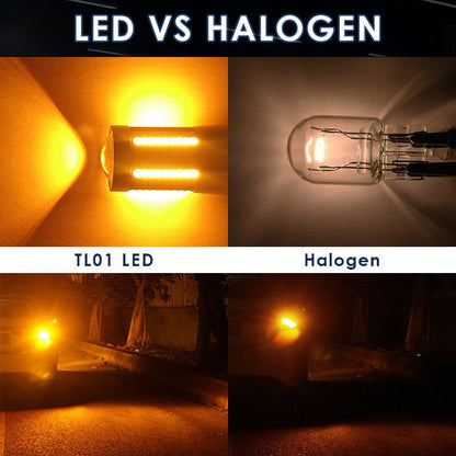 CANBUS - BAU15S LED Turn Signal Indicator Bulbs Amber Colour Set of 2
