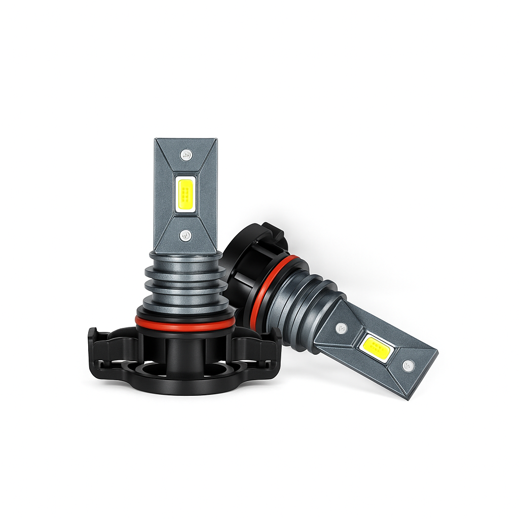 Super Bright Mini LED Fog Light Bulbs (White) 2 Pieces - PSX24W
