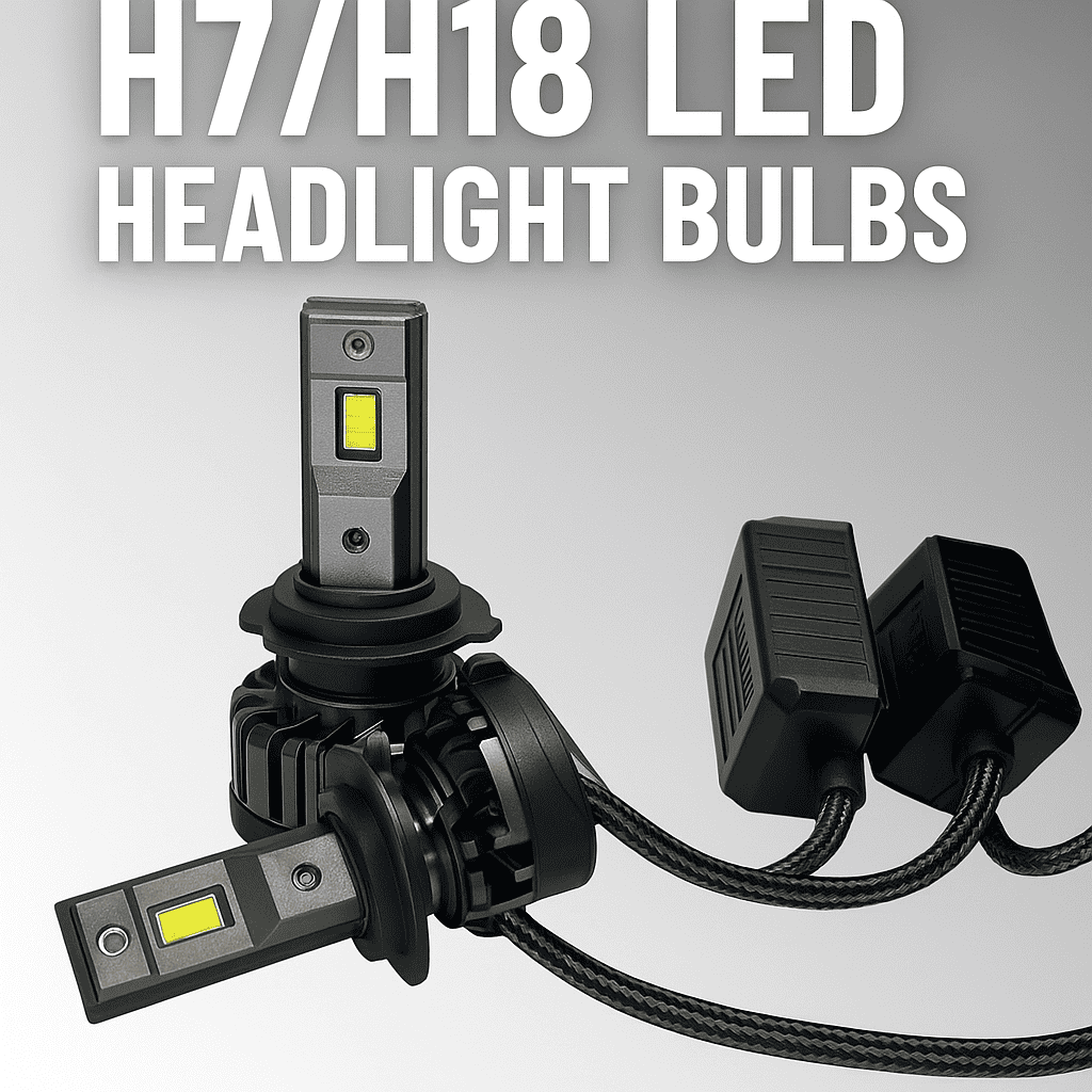 H18/H7 LED High Power LED Headlight Bulbs - Set of 2