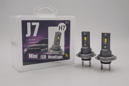 J7 H7 LED Light Bulbs – 6500K Cool White | Set of 2