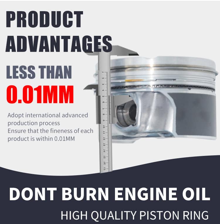 Pistons for Audi VW 04E107065DG 04E107065GF 04E107065EJ 04E107065GL EA211 1.4 CMBA CXSA CZCA 74.5mm STD size