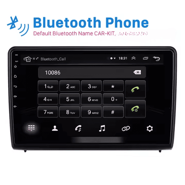 Ford EcoSport 2018 10.1" Android GPS Navigation with Carplay/Android Auto