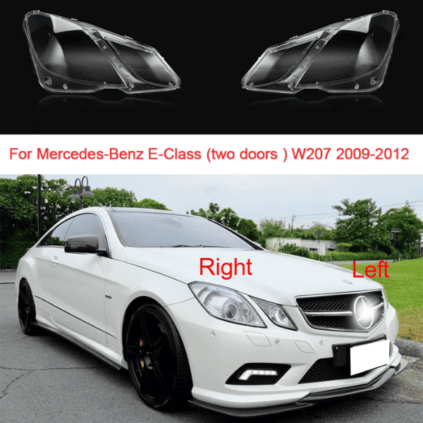 Mercedes W207 E Class Headlight Replacement Lens - Left