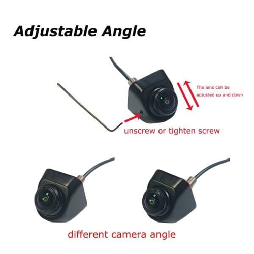 Adjustable Universal Rear View Camera with Wide-Angle Lens