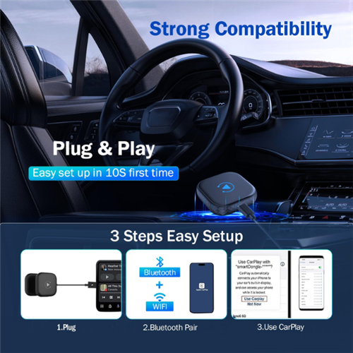 Carplay 2 in 1 Wired to Wireless Dongle
