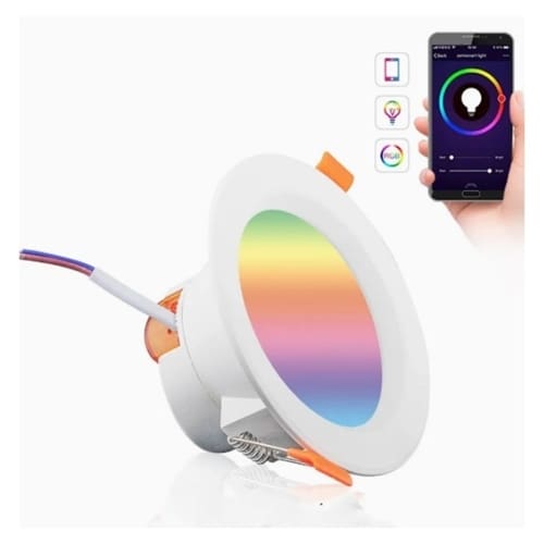 Smart LED Downlight for Home Automation  Tuya Zigbee RGBWC 7W