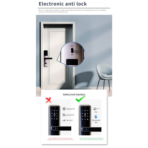 Smart Biometric Door Lock 2024 Model - Universal Side