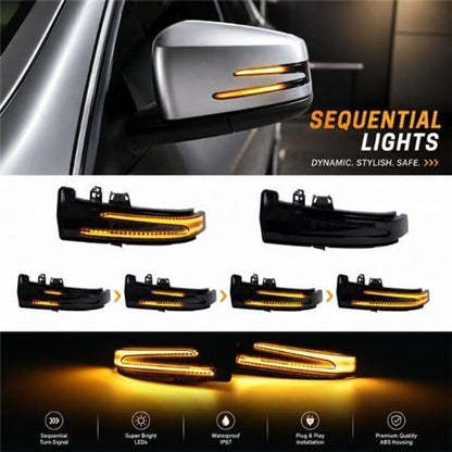 Mercedes Dynamic/ Sequential Side Mirror Indicators for W204 W212 W218 C117 - Set