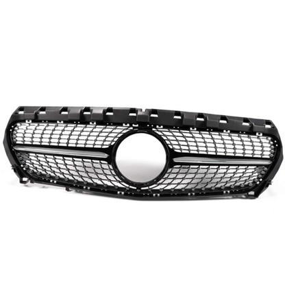 Mercedes Benz W117 CLA Class 2014-2016 Diamond Black Front Bumper Grill - 1178801503