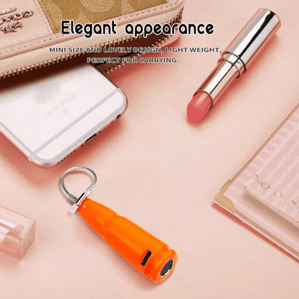 Anti-theft Smart Mini Fingerprint Padlock - T01 (Orange)