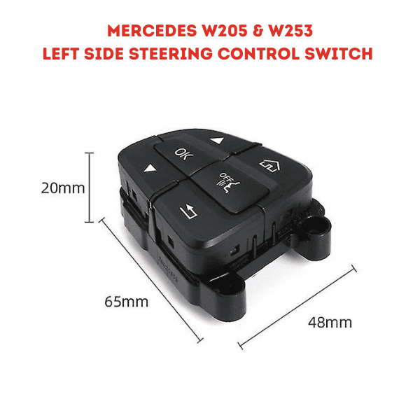 Mercedes W205 &amp; W253 Steering Wheel Switch Control Button (Left Side) - 0999050300