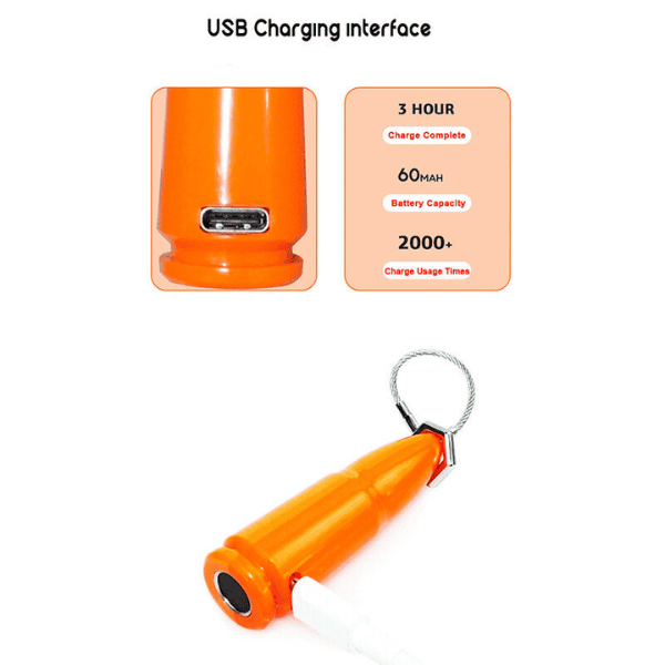 Anti-theft Smart Mini Fingerprint Padlock - T01 (Orange)