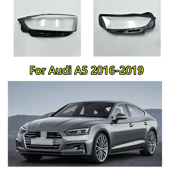 Audi A5 (2016-2019) Headlight replacement lens - Right Side