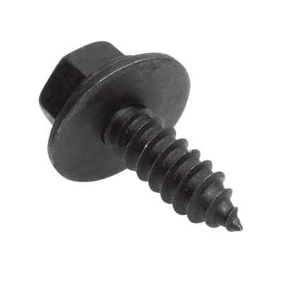 Hexagon head self tapping screw with washer black (M5 X 17) UNIVERSAL