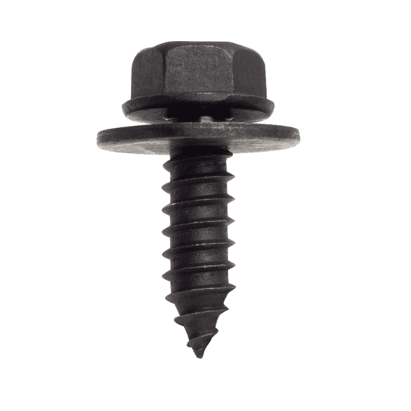Hexagon head self tapping screw with washer black (M5 X 17) UNIVERSAL