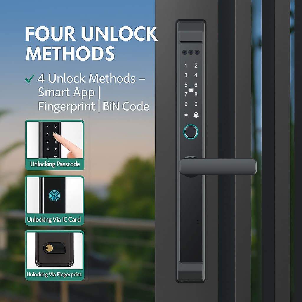 Alliminium Door Lock Tuya Upgraded 2025