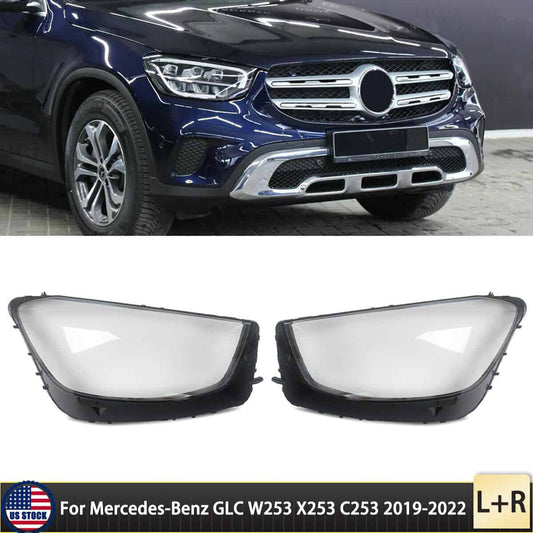 Mercedes Benz GLC W253 19-22 Headlight Replacement Lens A2539068201DDZ - Left side